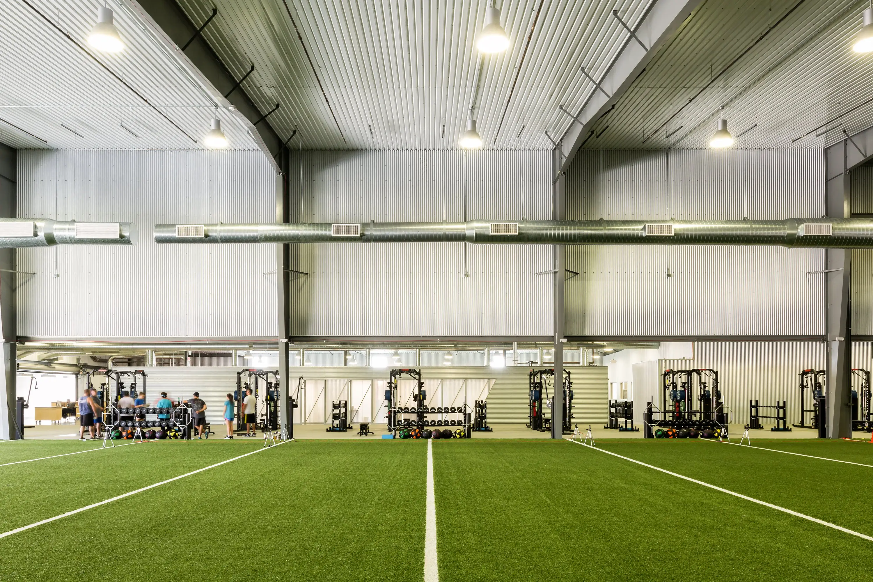 Indoor turf training field at ATH North Houston